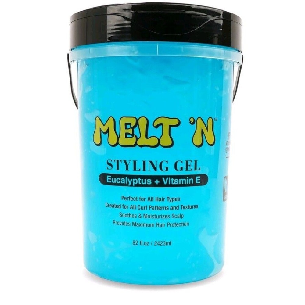 MELT 'N Styling Gel Eucalyptus + Vitamin E Hair Gel Tub with Handle Large